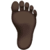 🦶🏿 foot: dark skin tone display on Apple